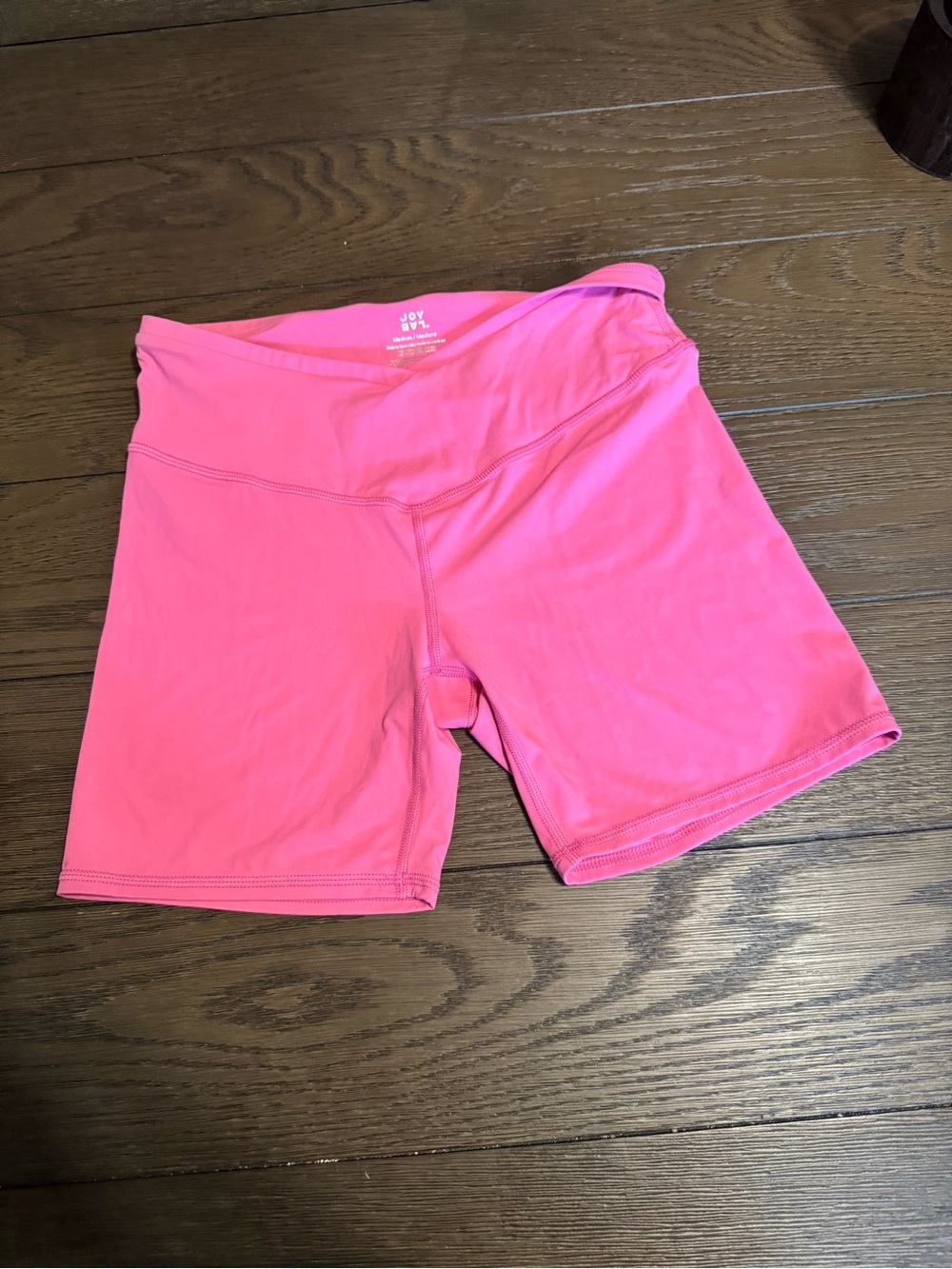 JoyLab Hot Pink Mid-Rise Bike Shorts